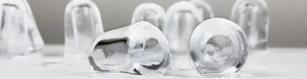 Cubetti di ghiaccio a cono cavo per bar e ristoranti in Ticino