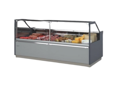 Vetrina refrigerata per carne e formaggi freschi, banco da esposizione professionale in Ticino