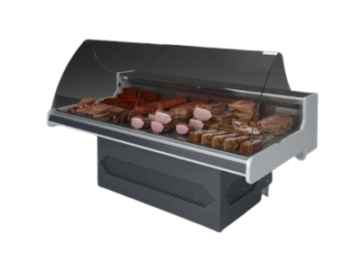 Banco frigo espositivo per salumi e affettati, design compatto per negozi in Ticino