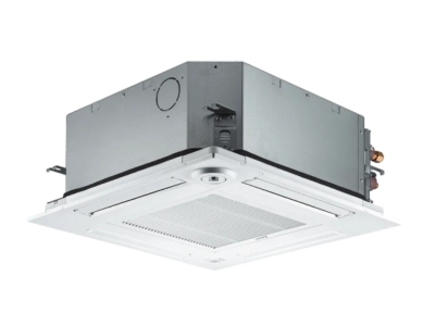 Unità di climatizzatore a cassetta vista dall’esterno, per installazione a soffitto in ambienti commerciali e residenziali in Ticino – Frigo Control