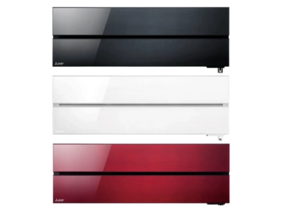 Climatizzatore premium Mitsubishi LN disponibile in tre colori: nero, bianco e rosso, per adattarsi a ogni ambiente – Frigo Control Ticino