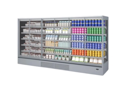 Banco murale refrigerato aperto per esposizione alimentare in Ticino